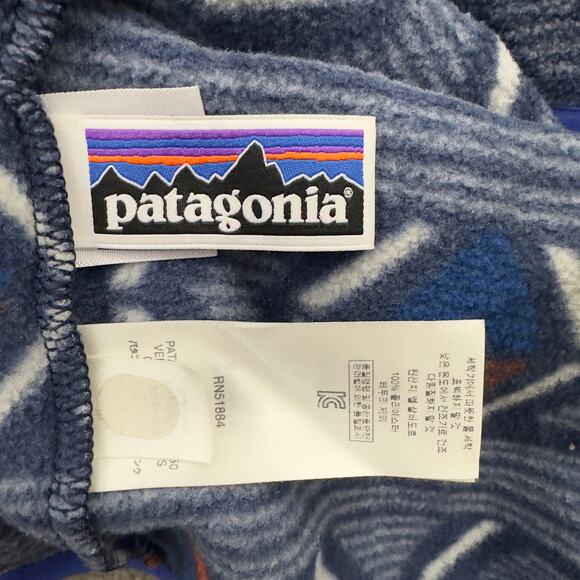 Patagonia Synchilla Snap-T blue pullover Y-L/12 - Picture 6 of 12
